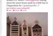 BBC Tweet for Insect House